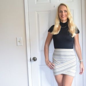 Pimkie Form Fitting Mini Skirt Multicolor XS/S